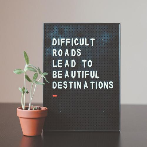 Difficult Roads Lead To Beautiful Destinations cover