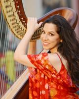 Harpist Anna Maria Mendieta photo