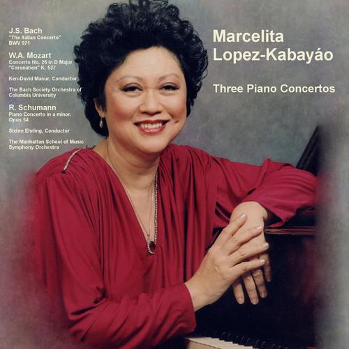 Marcelita Lopez-Kabayáo: Three Piano Concertos cover