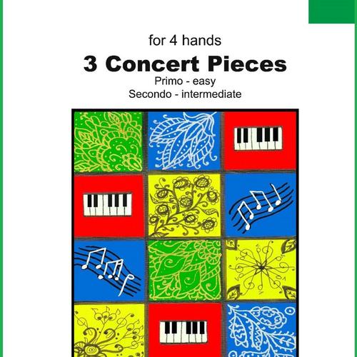 3 Concert Pieces for 4 hands cover