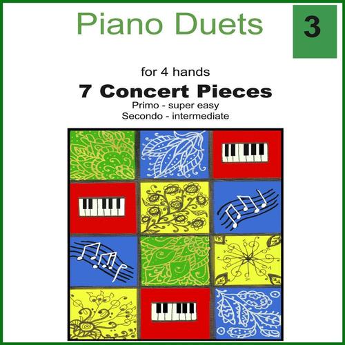 7 Concert Pieces for 4 hands cover