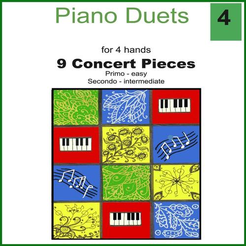 9 Concert Pieces for 4 hands cover